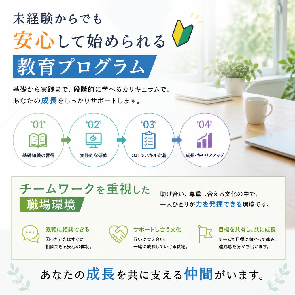 しっかりとしたサポート体制