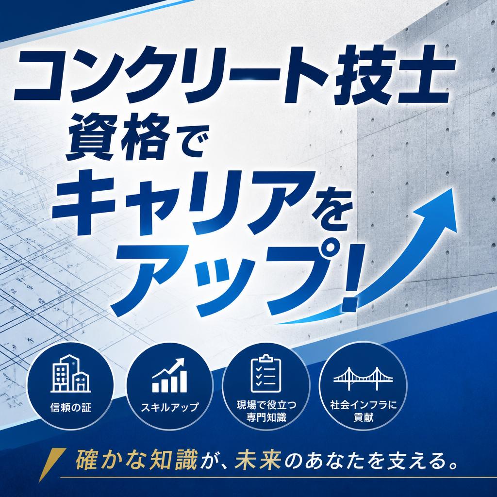 コンクリート技士資格でキャリアをアップ！