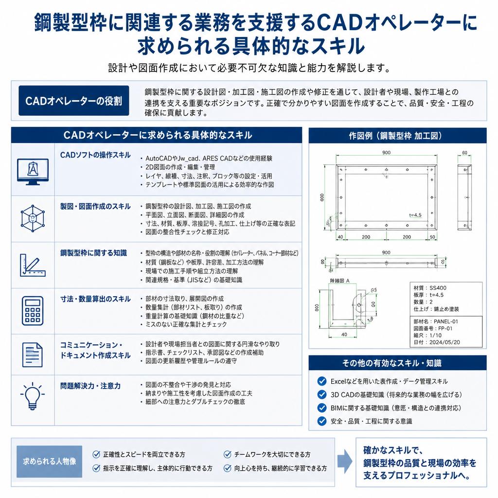 CADオペレーターに求められるスキル