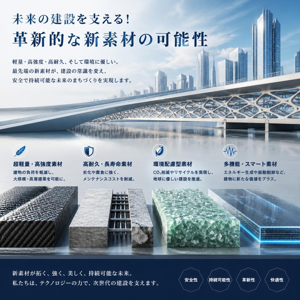 未来の建設を支える！革新的な新素材の可能性