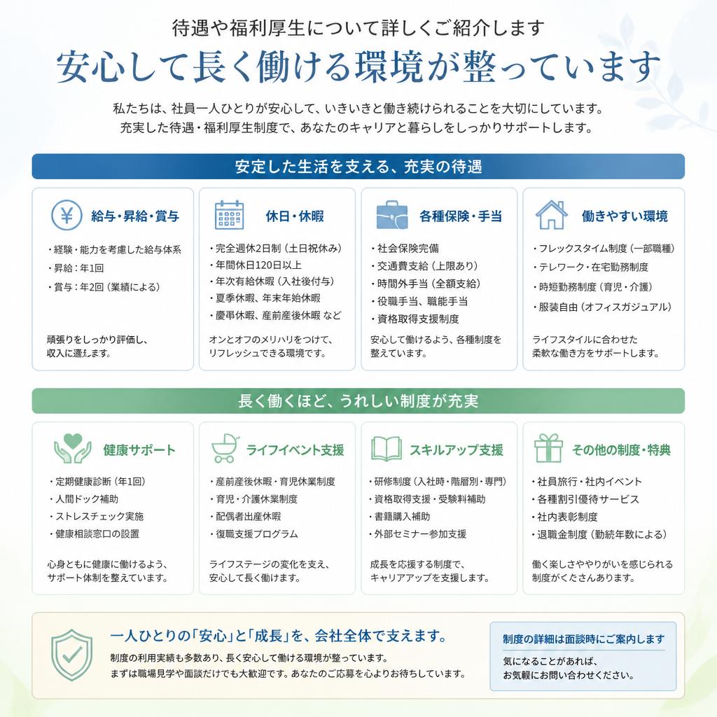 優れた就業条件