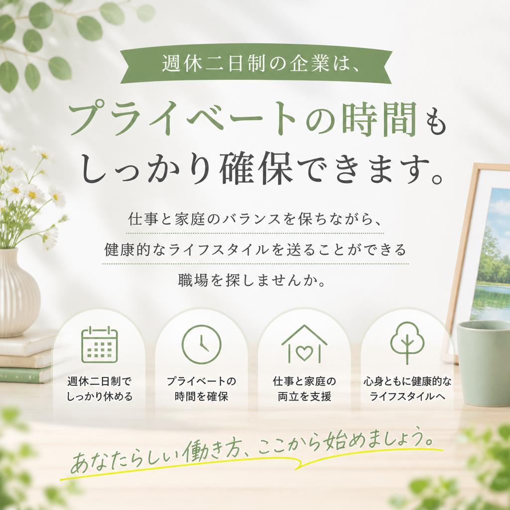 土日祝休みの週休二日制