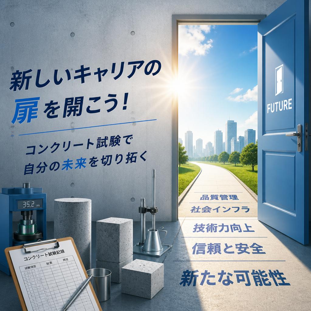 新しいキャリアの扉を開こう！コンクリート試験で自分の未来を切り拓く