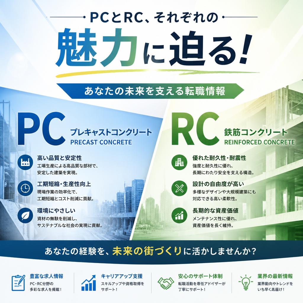 PCとRC、それぞれの魅力に迫る！あなたの未来を支える転職情報